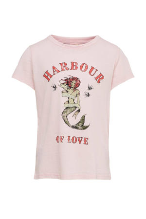 T-shirt KONLUCY met printopdruk roze