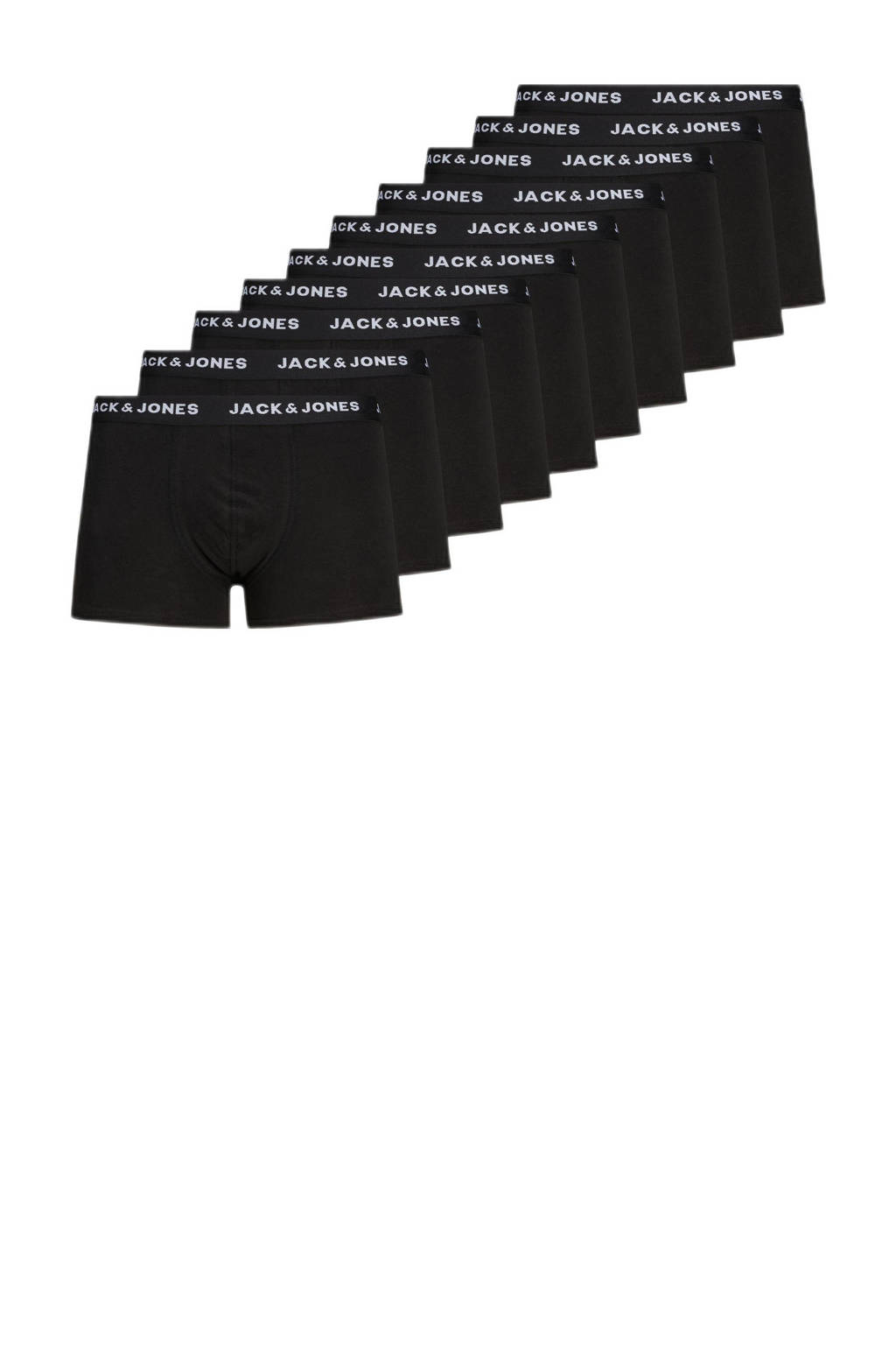 JACK & JONES JUNIOR boxershort - set van 10 zwart