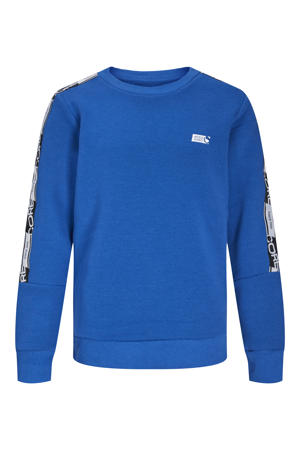 sweater JCOTATE met printopdruk kobaltblauw