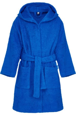   badstof badjas hardblauw