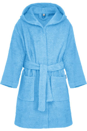   badstof badjas lichtblauw