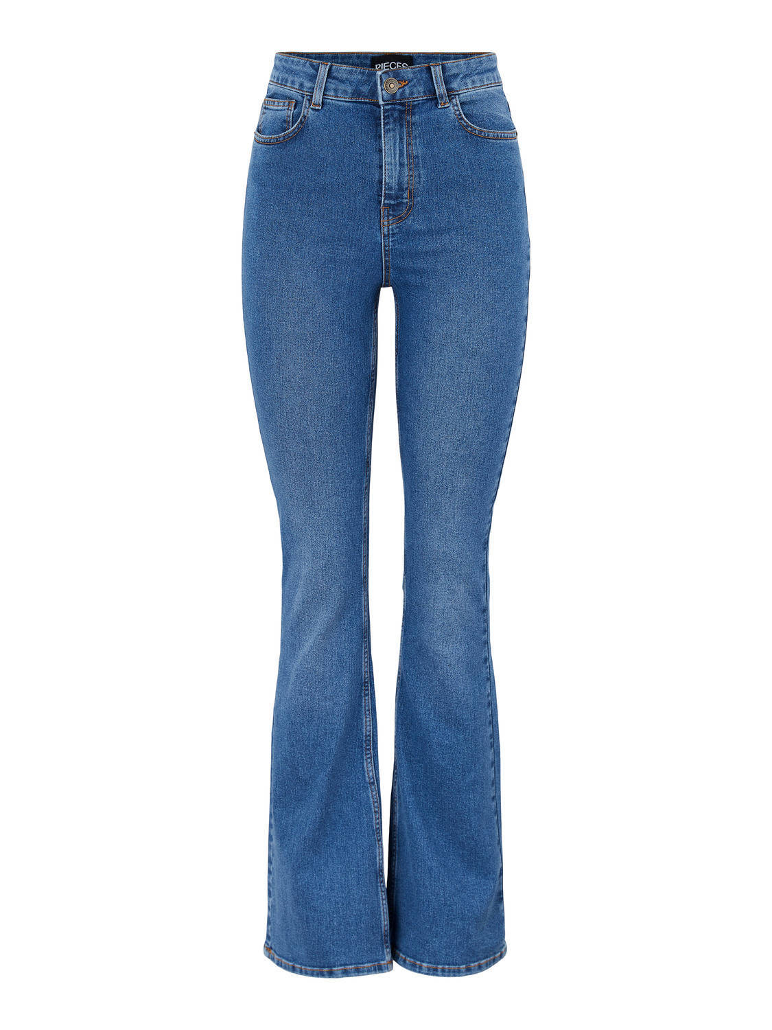 Dames Kleding voor voor Jeans voor Bootcut jeans Pieces Denim Bootcut Jeans PCPEGGY Met High-waist in het Blauw 
