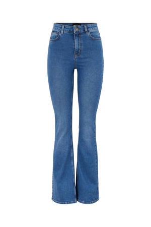 high waist flared jeans PCPEGGY medium blue denim