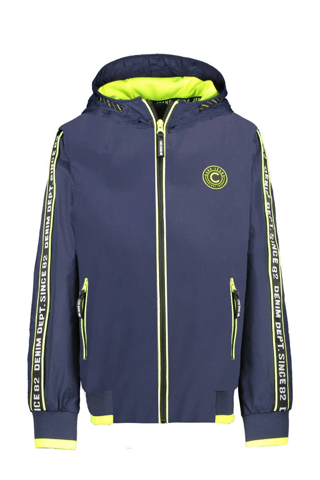 Cars zomerjas Carross donkerblauw/neon geel