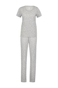 HEMA pyjama met sterren grijs/wit, Grijs/wit