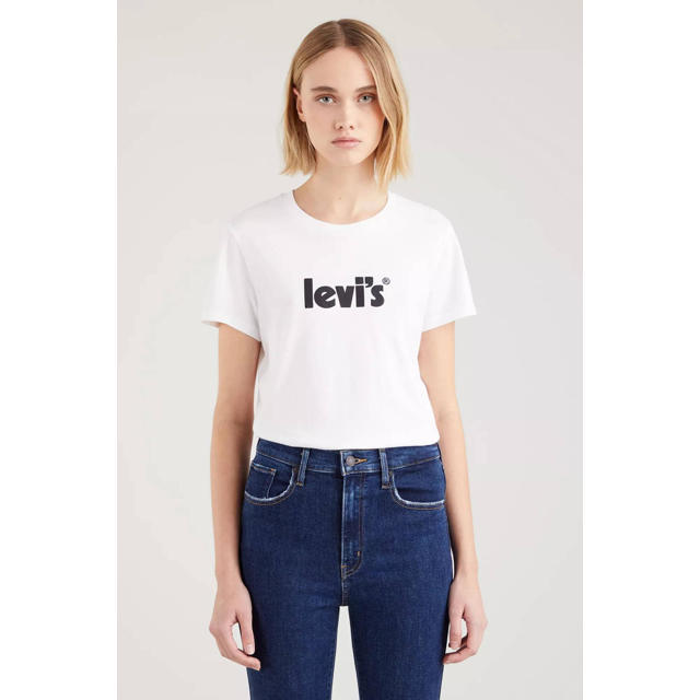 Willen Gewaad onregelmatig Levi's T-shirt Perfect Tee met logo wit | wehkamp