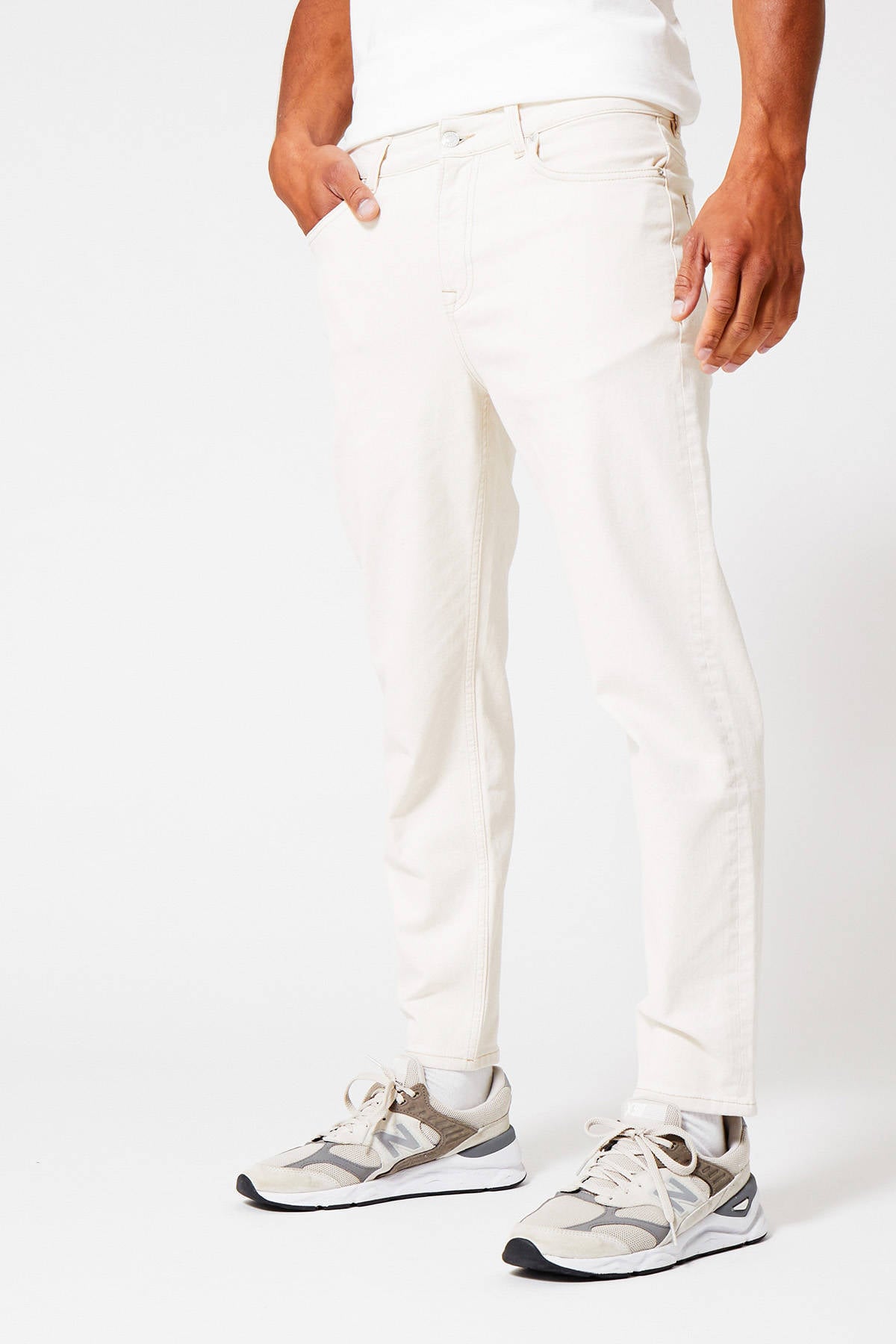 Witte jeans voor heren online kopen? | Morgen in huis | Wehkamp