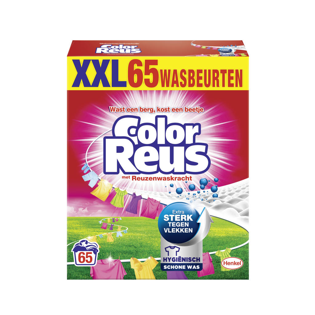 Witte Reus Color Reus waspoeder wasmiddel - 65 wasbeurten - 65 wasbeurten