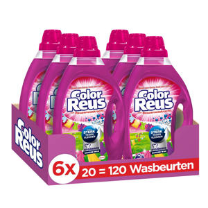Color Reus Gel vloeibaar wasmiddel - 6 x 20 wasbeurten - voordeelverpakking - 120 wasbeurten