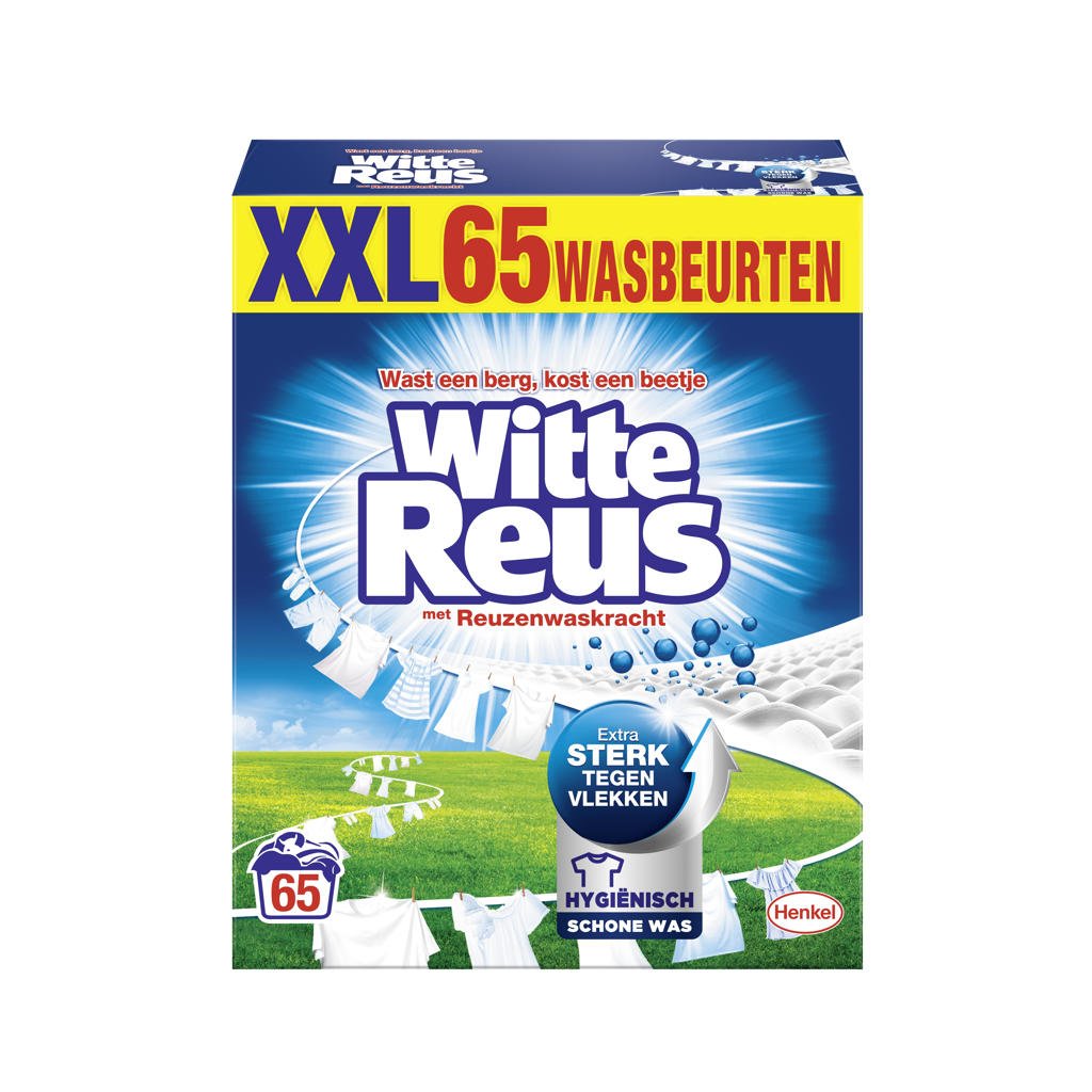 Witte Reus waspoeder wasmiddel - 65 wasbeurten - 65 wasbeurten