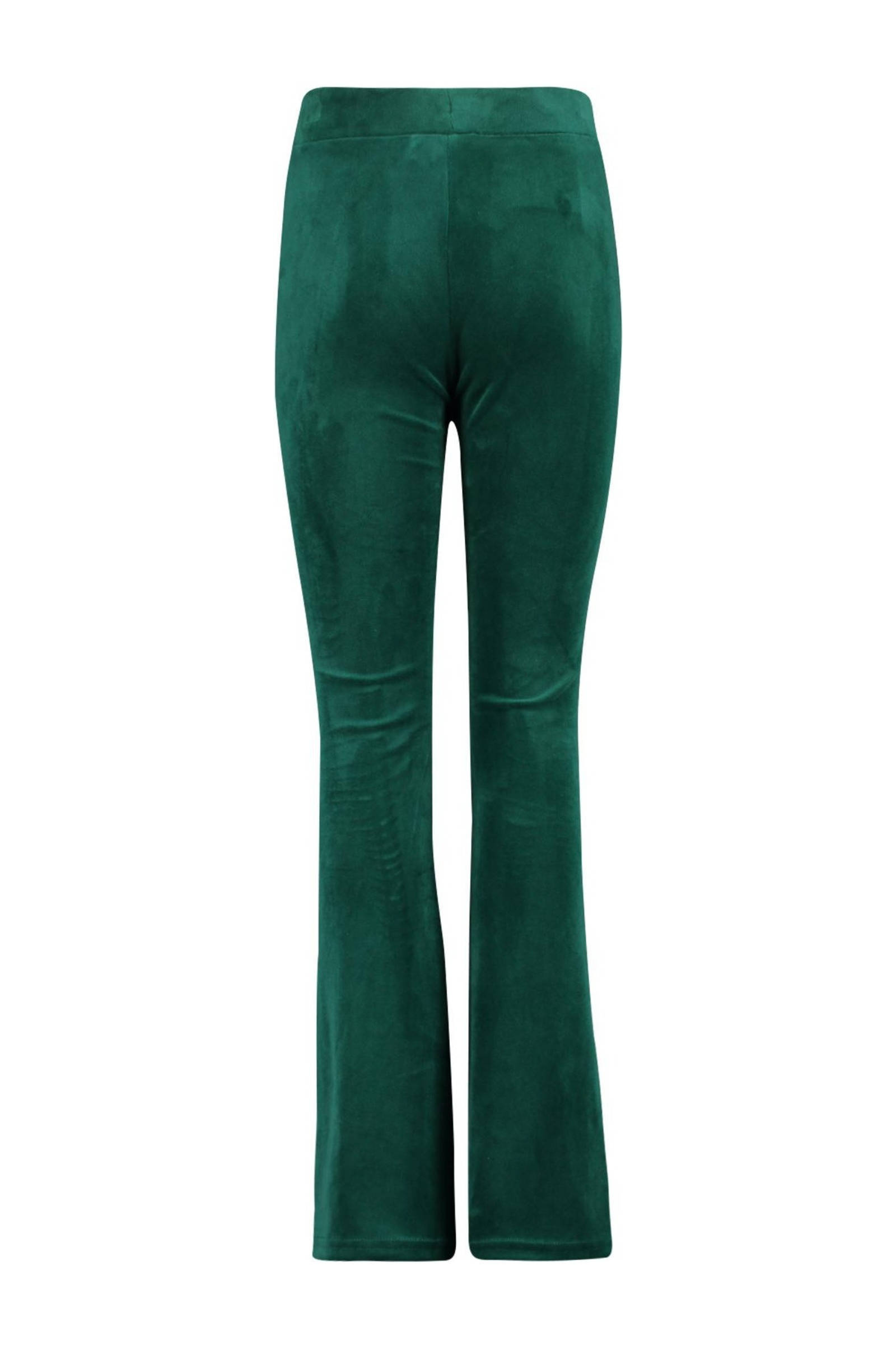 CoolCat Junior velours flared broek groen | wehkamp