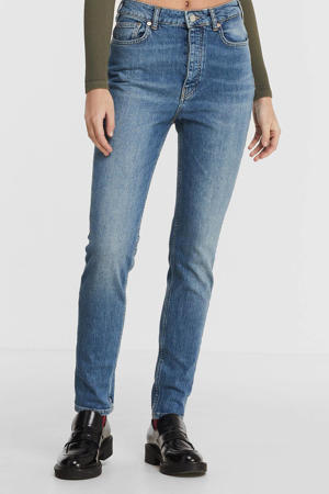 high waist skinny jeans mystery blue