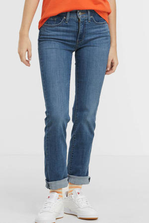 314 high waist straight leg jeans stonewashed