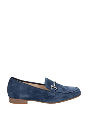 Kent  suède loafers donkerblauw