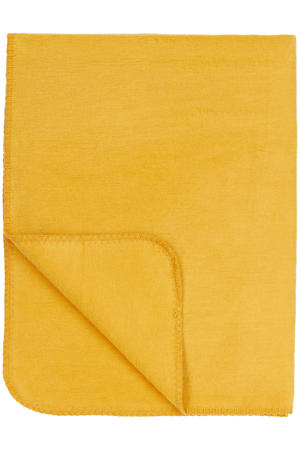 katoenen baby ledikantdeken uni 100x150 cm honey gold