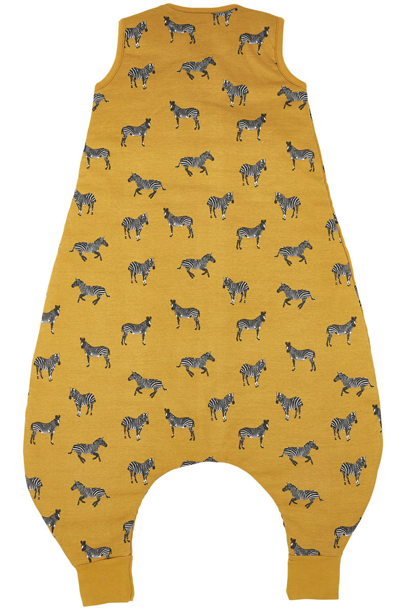 Meyco gevoerde baby slaapzak jumper Zebra animal honey gold wehkamp