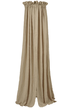 sluier effen taupe