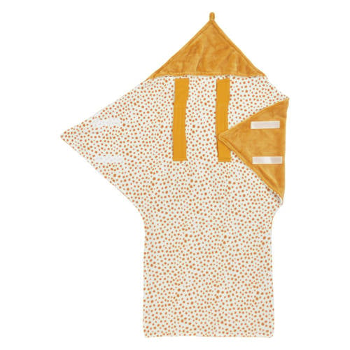 Meyco fleece wikkeldeken Cheetah honeygold afbeelding