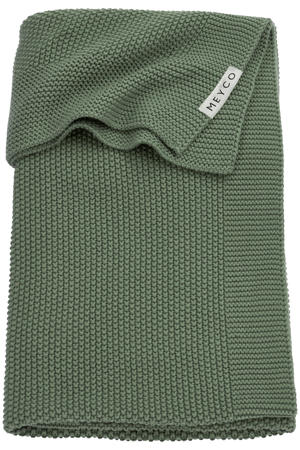 baby wiegdeken GOTS Mini relief 75x100 cm forest green