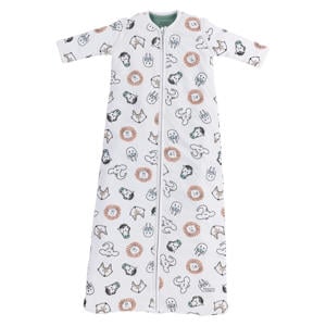 4-seizoenen babyslaapzak Animal multi/stone green