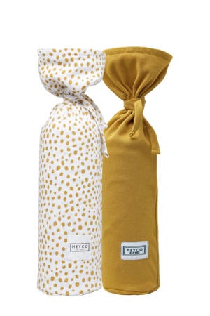 kruikenzak Basic jersey Cheetah - honey gold (set van 2)
