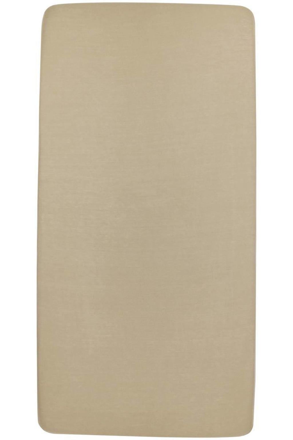 Meyco katoenen wieg hoeslaken 40x80/90 cm taupe