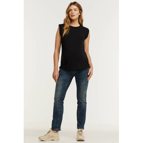 ESPRIT Maternity straight leg zwangerschapsjeans dark denim afbeelding
