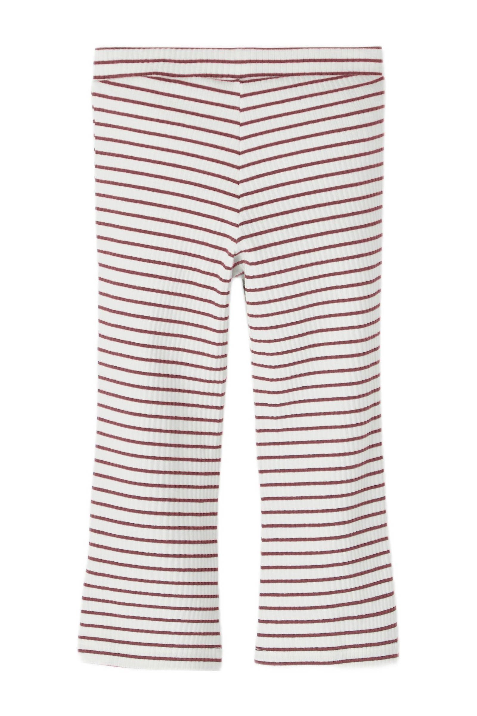 NAME IT MINI gestreepte broek NMFDAE wit/rood | wehkamp