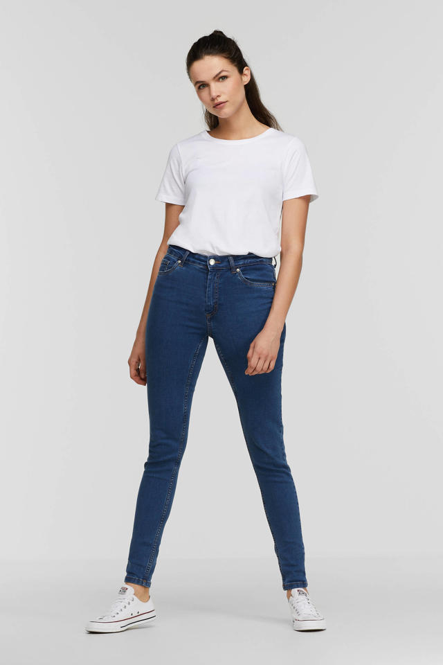 anytime high rise jeans blue | wehkamp