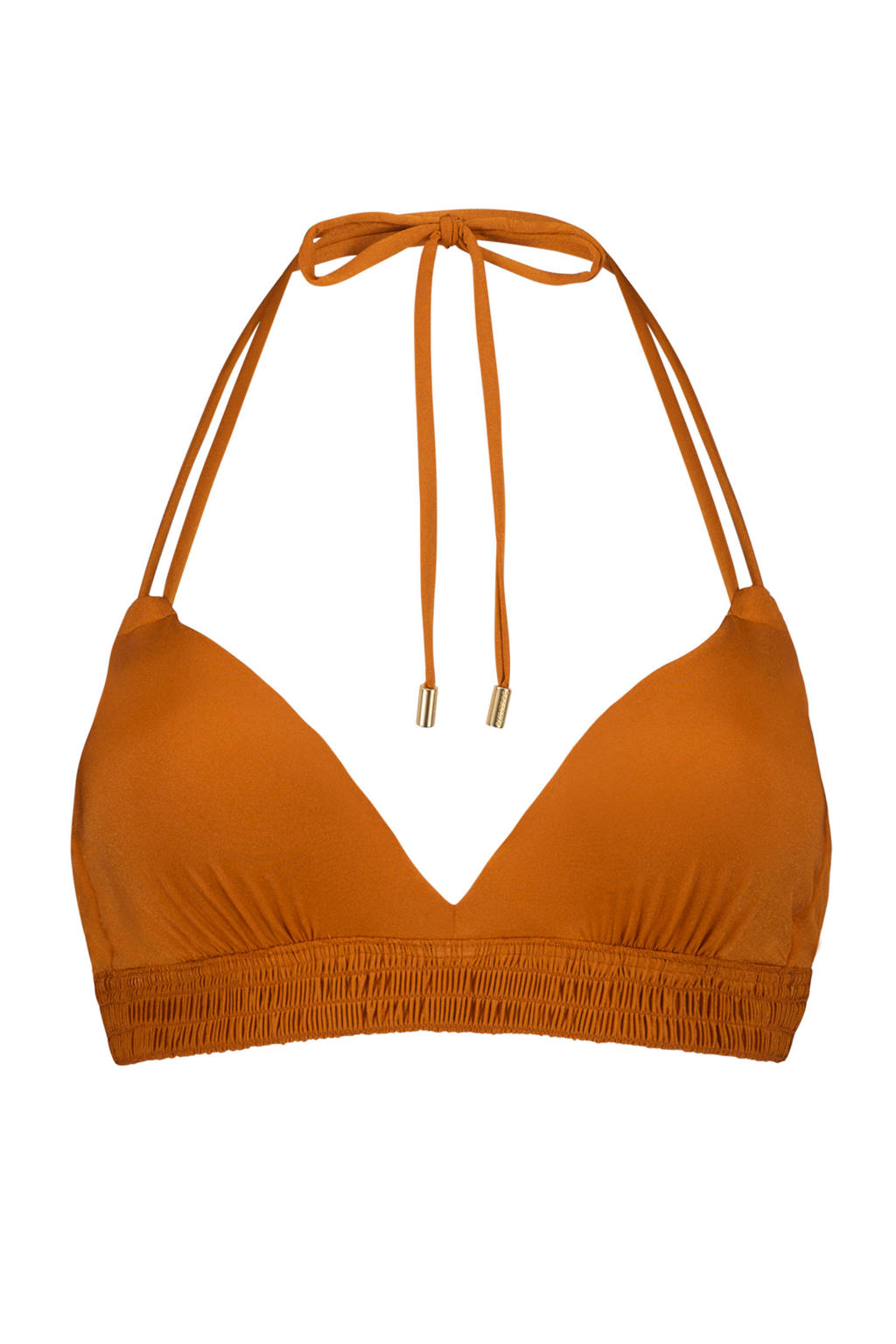 Beachlife halter bikinitop oranje wehkamp
