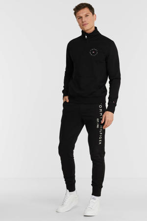sweater Roundall Graphic met logo black
