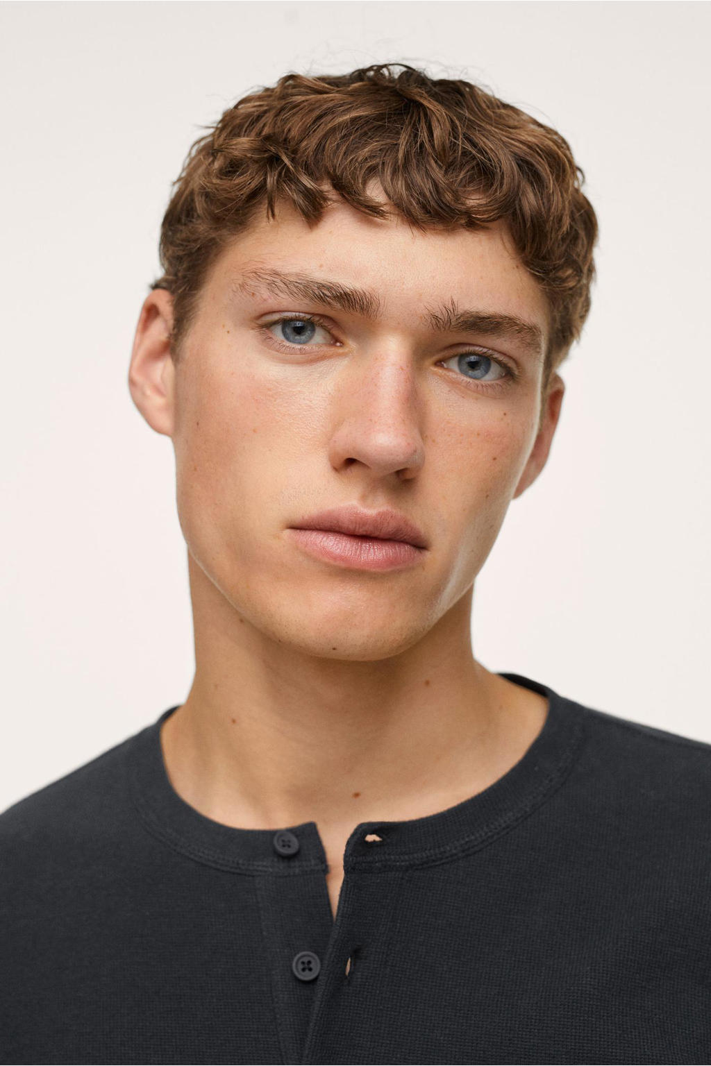 Mango Man regular fit longsleeve marine wehkamp