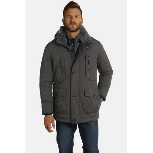 Jan Vanderstorm parka jas BOTULFR Plus Size olijfgroen afbeelding
