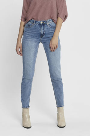cropped high waist straight fit jeans ONLEMILY denim medium blue Petite