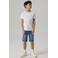 NAME IT KIDS slim fit jeans bermuda NKMTHEO stonewashed
