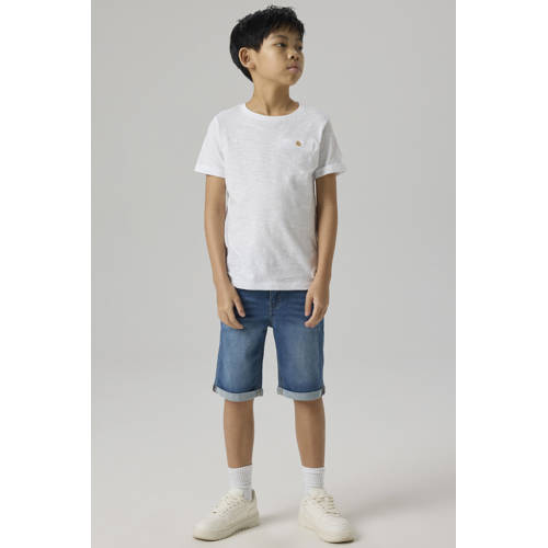 NAME IT KIDS slim fit jeans bermuda NKMTHEO stonewashed afbeelding