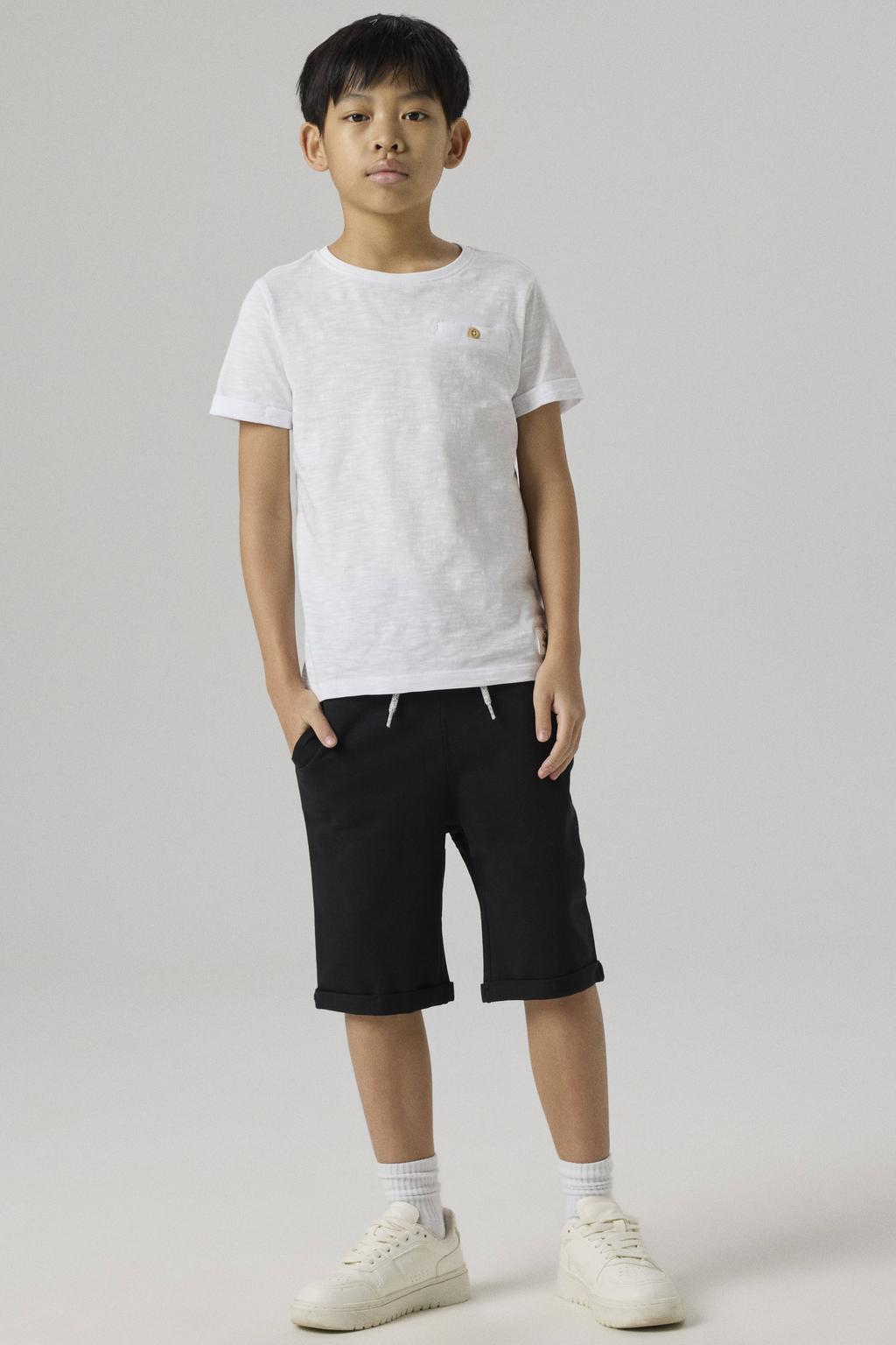 NAME IT KIDS regular fit sweatshort NKMVERMO zwart