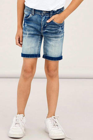 slim fit jeans bermuda NKMTHEO stonewashed