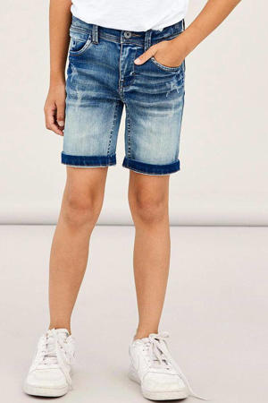 slim fit jeans bermuda NKMTHEO stonewashed