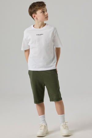 regular fit sweatshort NKMVERMO donkergroen