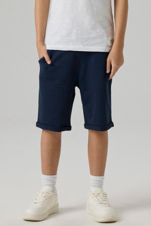 regular fit sweatshort NKMVERMO donkerblauw
