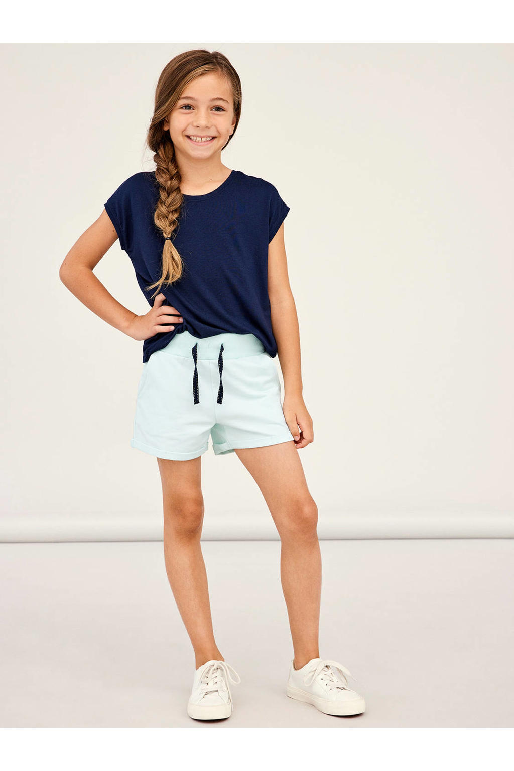 NAME IT KIDS sweatshort - mintgroen