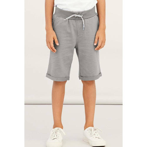 NAME IT KIDS regular fit sweatshort NKMVERMO grijs melange afbeelding