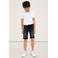 NAME IT KIDS slim fit jeans bermuda NKMTHEO zwart