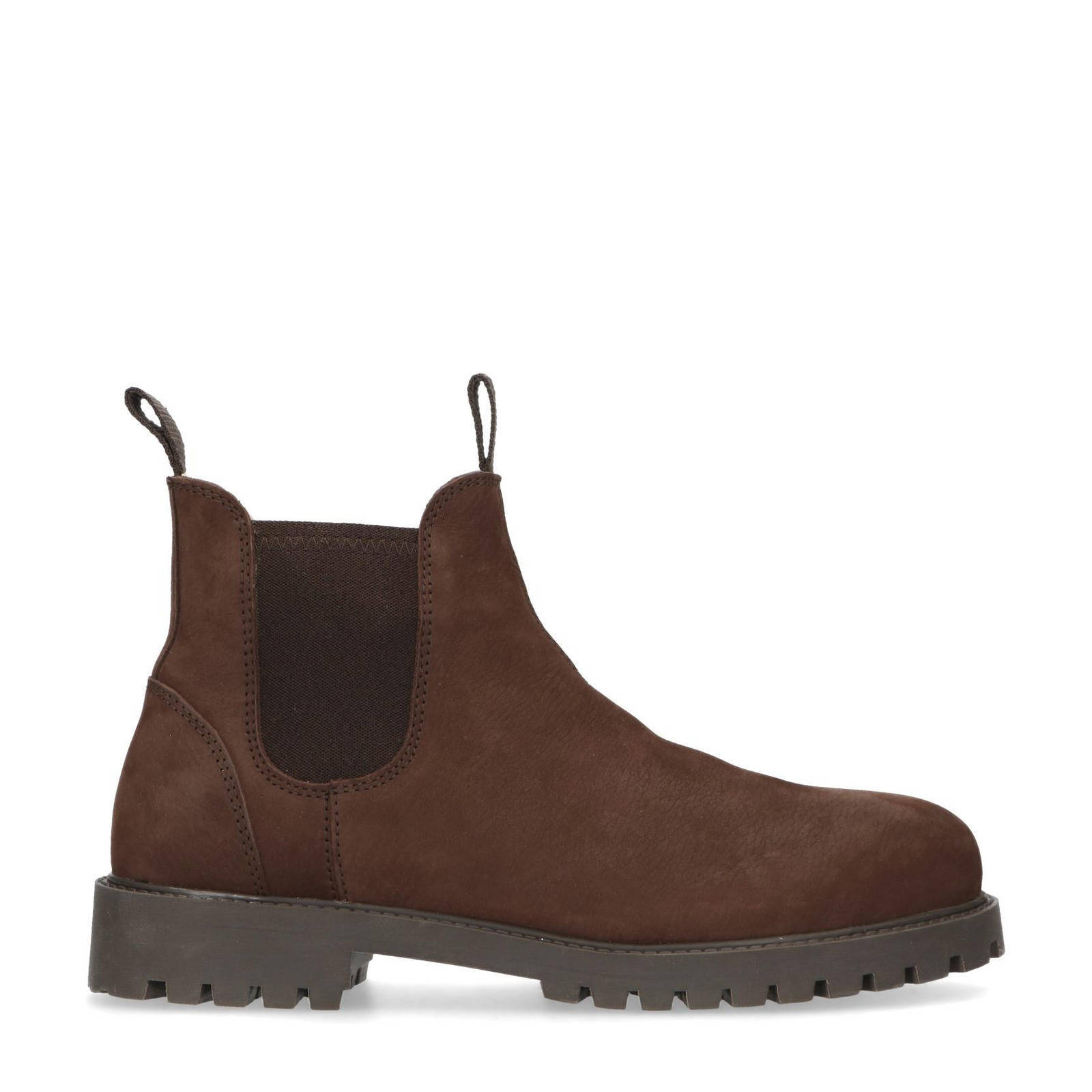 Sacha nubuck chelsea boots bruin wehkamp