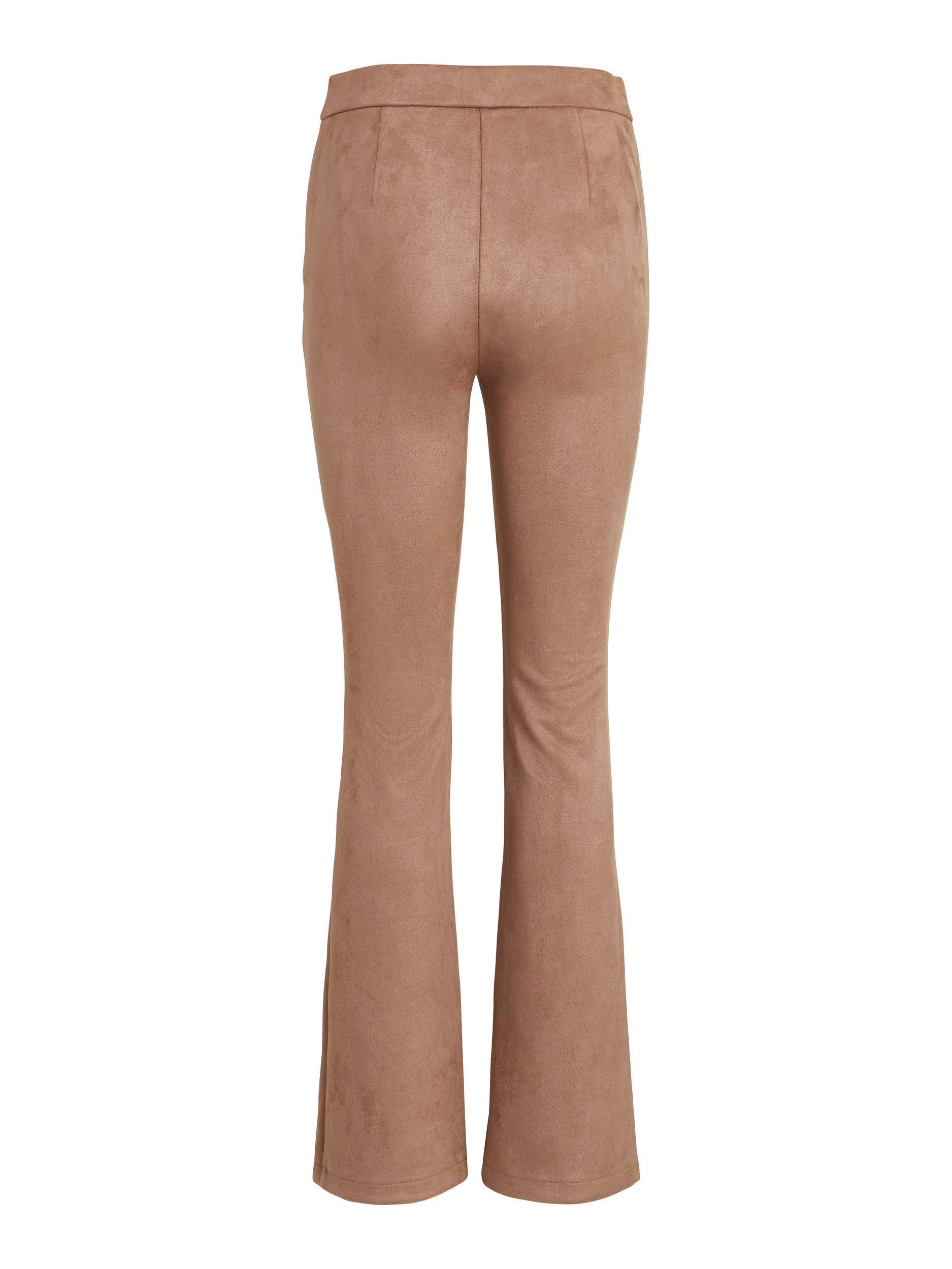 VILA high waist flared broek VIGHITA bruin | wehkamp