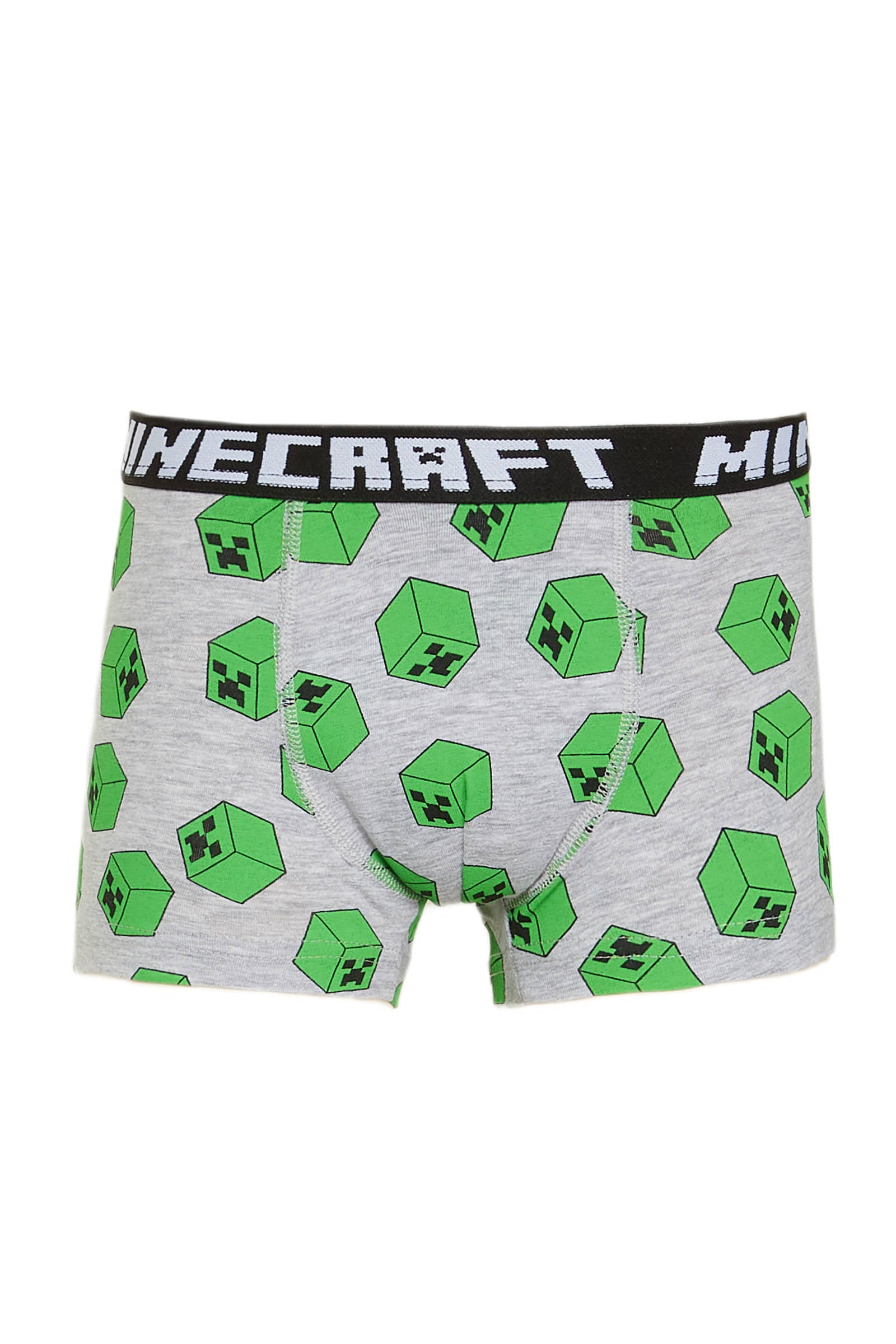 C\u0026A Minecraft boxershort - set van 2 blauw/groen/grijs | wehkamp