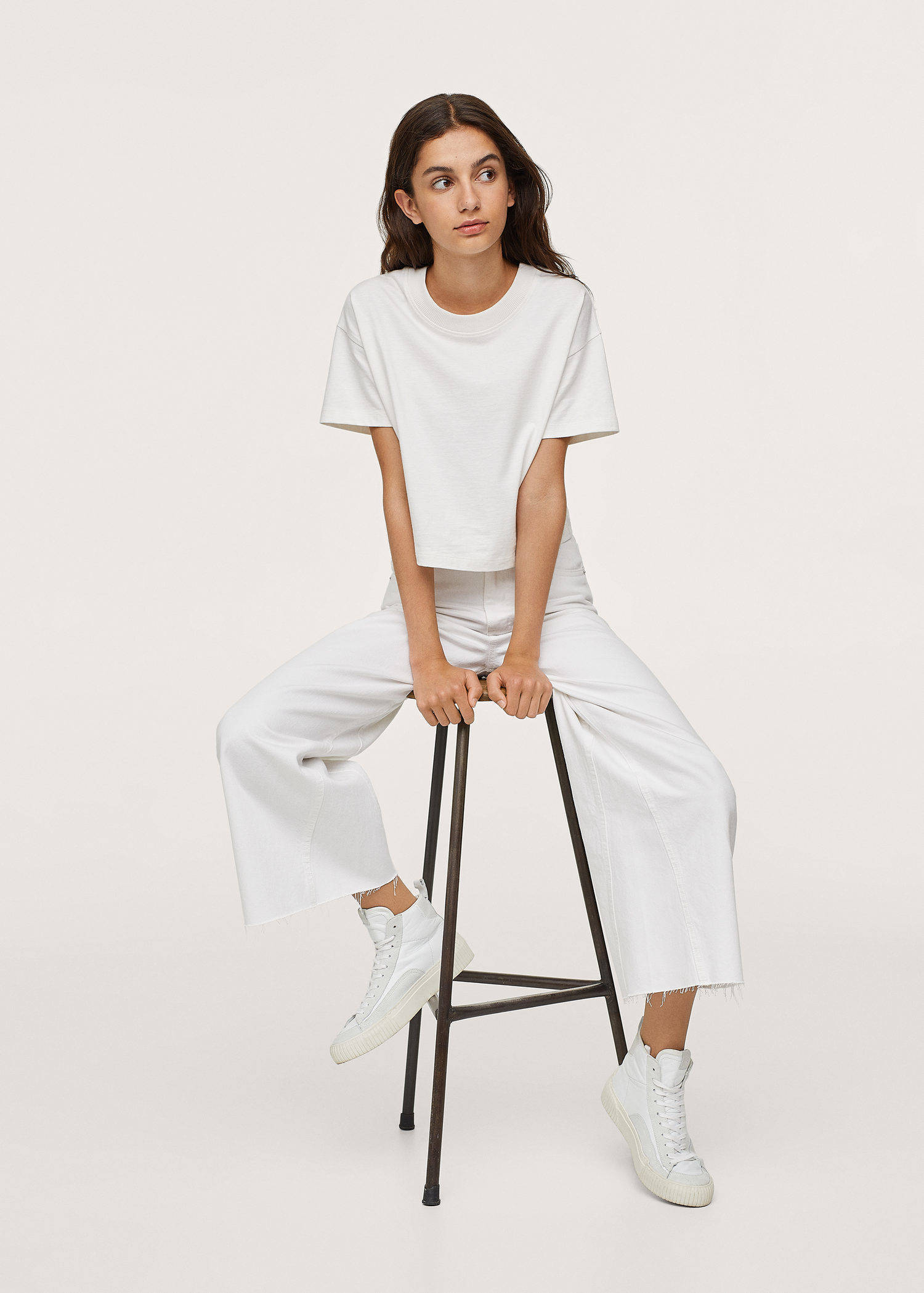 Levi's Ribcage Wide Leg Jeans (Wit) - Kleding chez Sarenza (421349)