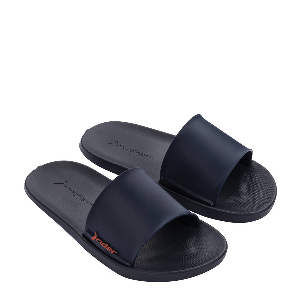 Blauwe jongens en meisjes Rider Speed Slide badslippers van rubber