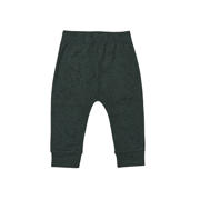 thumbnail: Groene WildWood baby slim fit broek van stretchkatoen met regular waist, elastische tailleband en effen